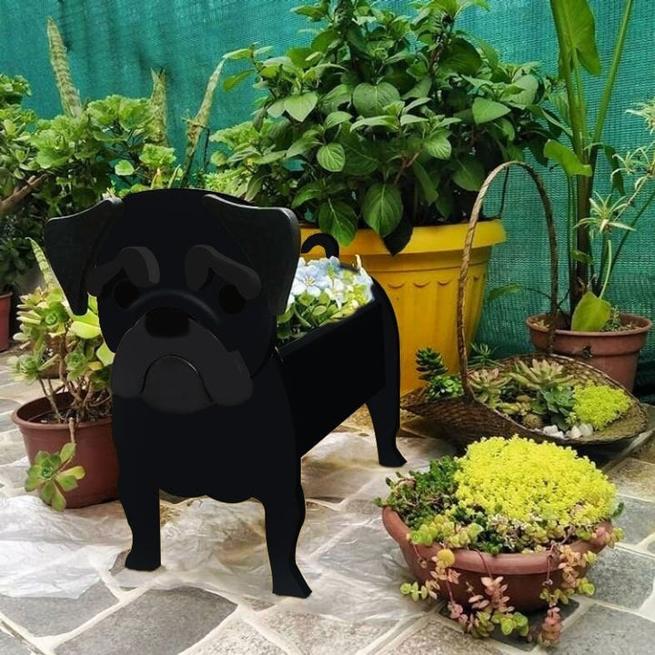 Origineller Hunde-Blumentopf, eine charmante Geschenkidee für Tierliebhaber.