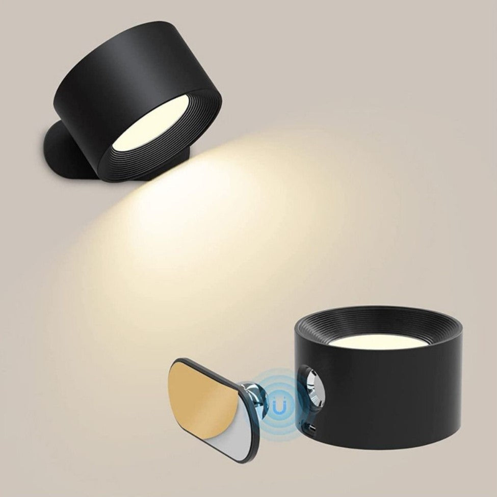 Dimmbare FlexiGlow Wandleuchte mit Touch- & Fernbedienung. Kabellose LED-Beleuchtung für Schlafzimmer.