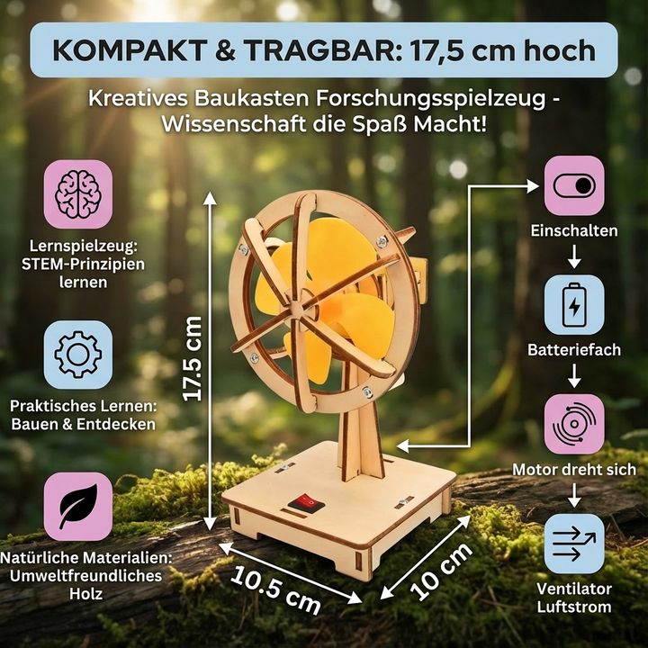 Verpackung des Bildungsspielzeugs: Forschungsbaukasten für Kinder, ideal als Geschenk.