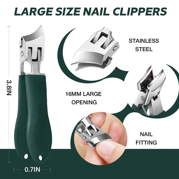Präziser Nagelknipser mit Schrägschneide für eine einfache und scharfe Pflege der Fingernägel.