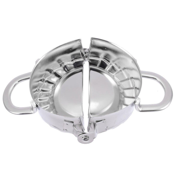 Ergonomischer Teigtaschenformer aus Edelstahl zum Formen von Dumplings und Pastateigtaschen schnell.