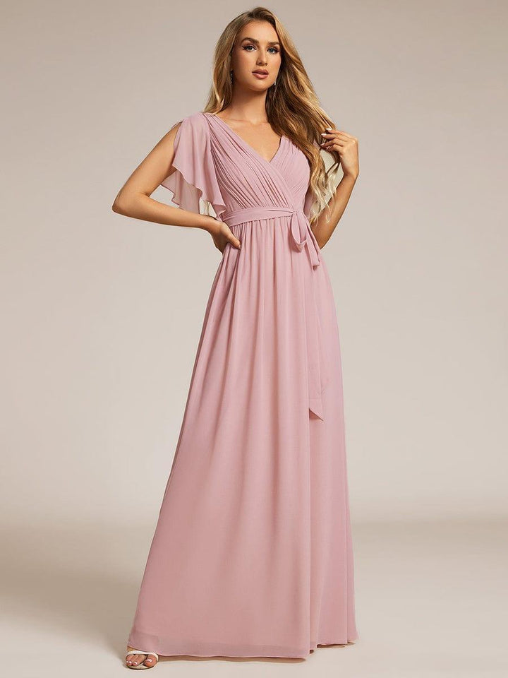 Elegantes mintgrünes A-Linie Abendkleid, Maxilänge, für Gala & Hochzeitsgäste.