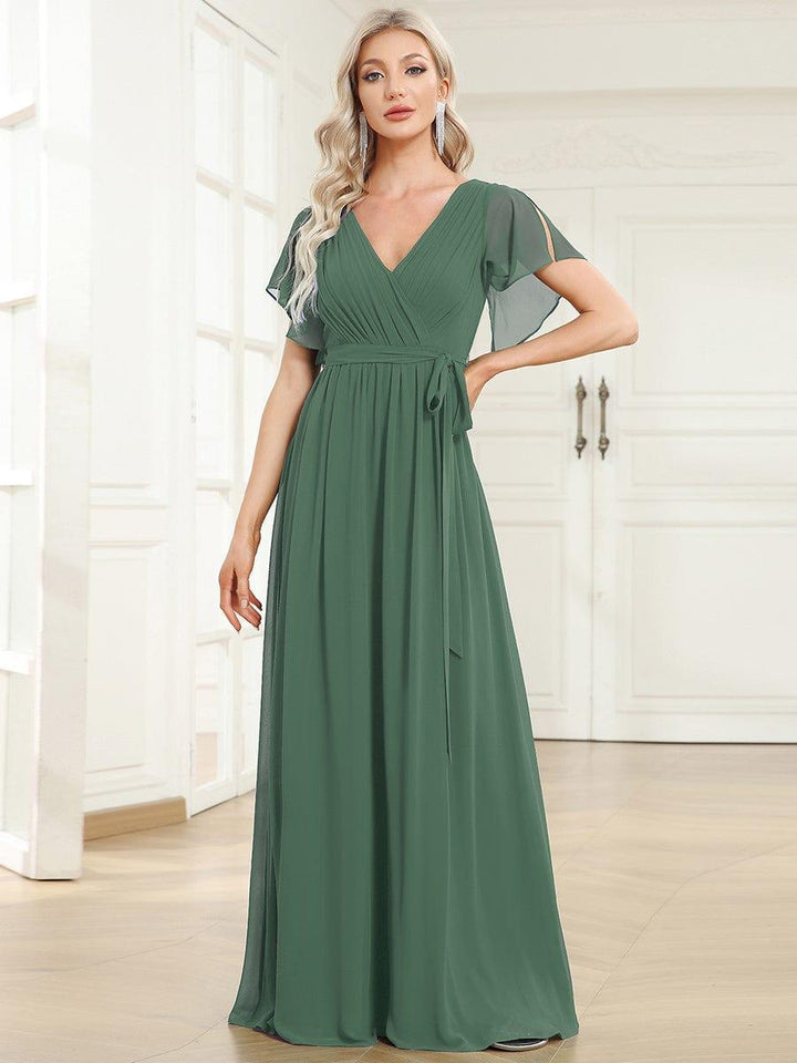 Maxikleid A-Linie schwarz, elegant, für Damen, ideal für Hochzeiten & Abendmode.