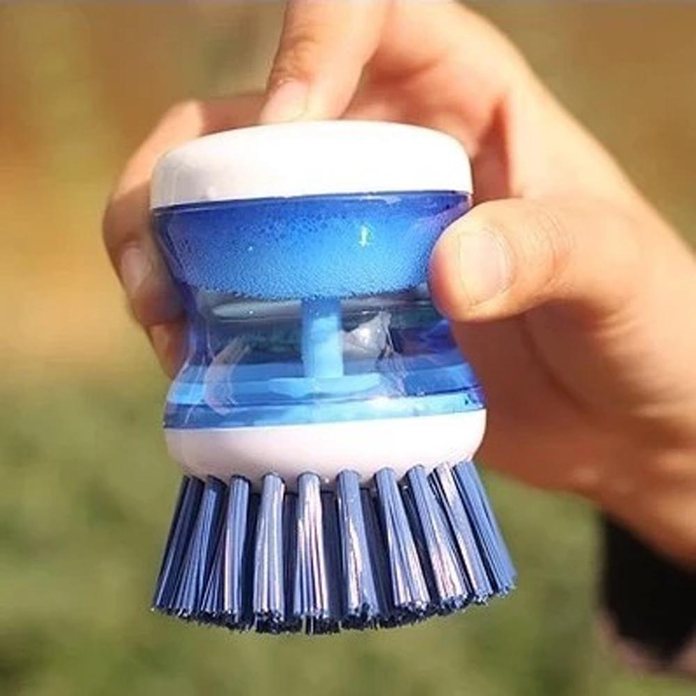 Robuste Borsten der Spülbürste für effektive Geschirrreinigung und Hygiene in der Küche.
