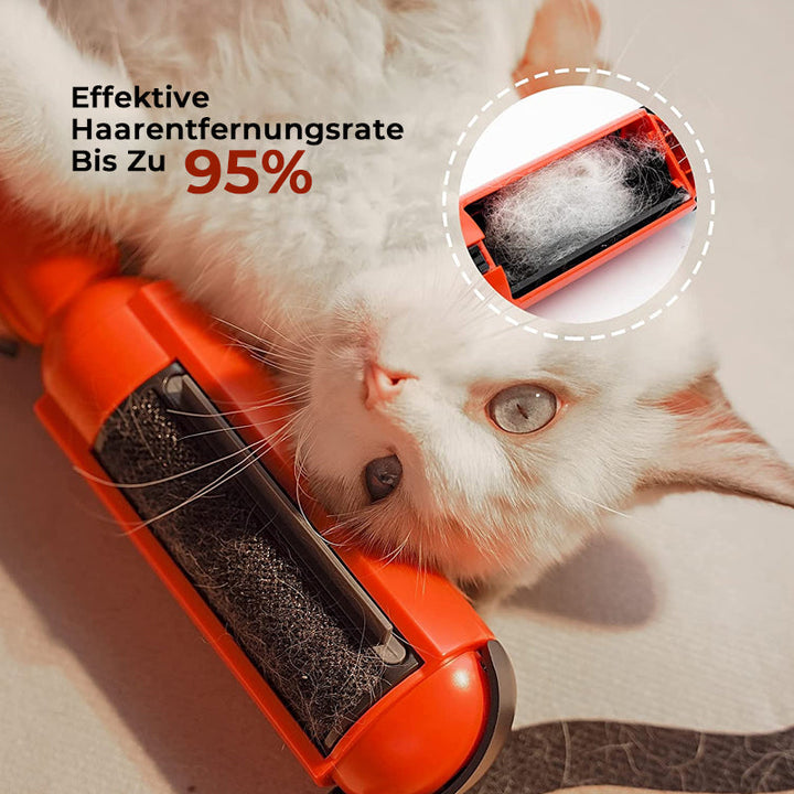 Fusselrolle für Katzen- und Hundehaare. Macht Kleidung, Polster und Betten schnell wieder sauber.