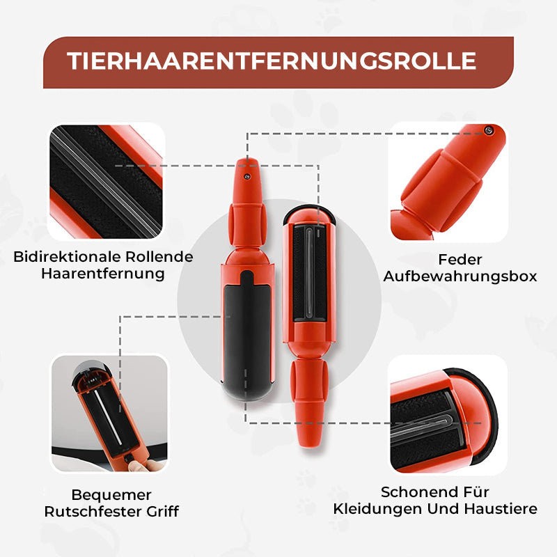 Robuste Fusselrolle, speziell entwickelt für die effektive Entfernung von Tierhaaren und Flusen.