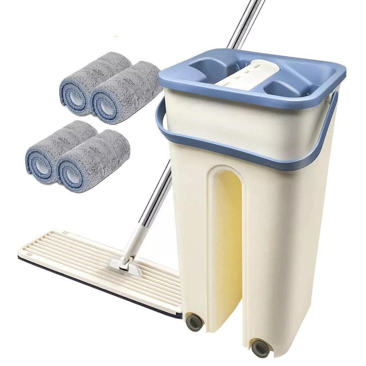 Effizientes Wischmop- und Eimer-Set für mühelose Bodenreinigung. Perfekt für den Haushalt.