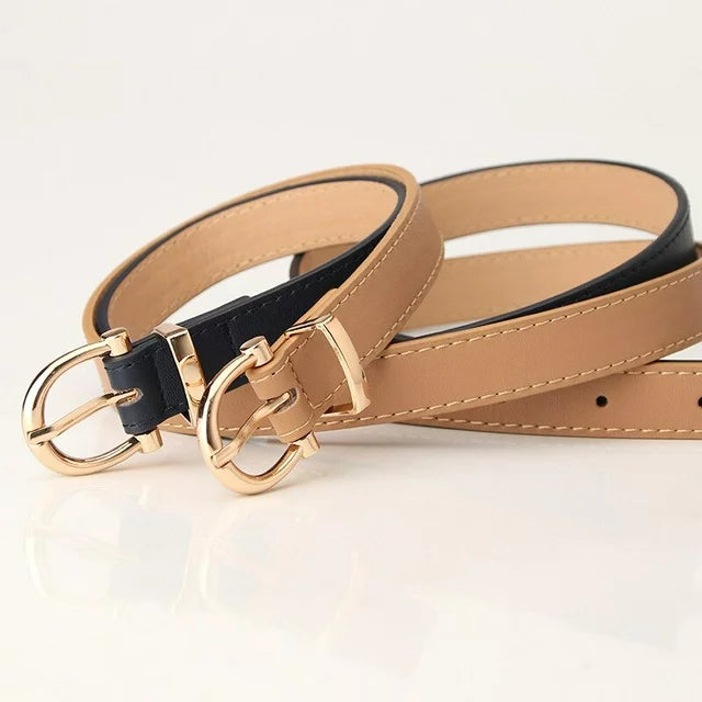 Schlichter & eleganter Unisex-Gürtel mit Metallschnalle, fügt sich nahtlos in jedes Outfit ein.