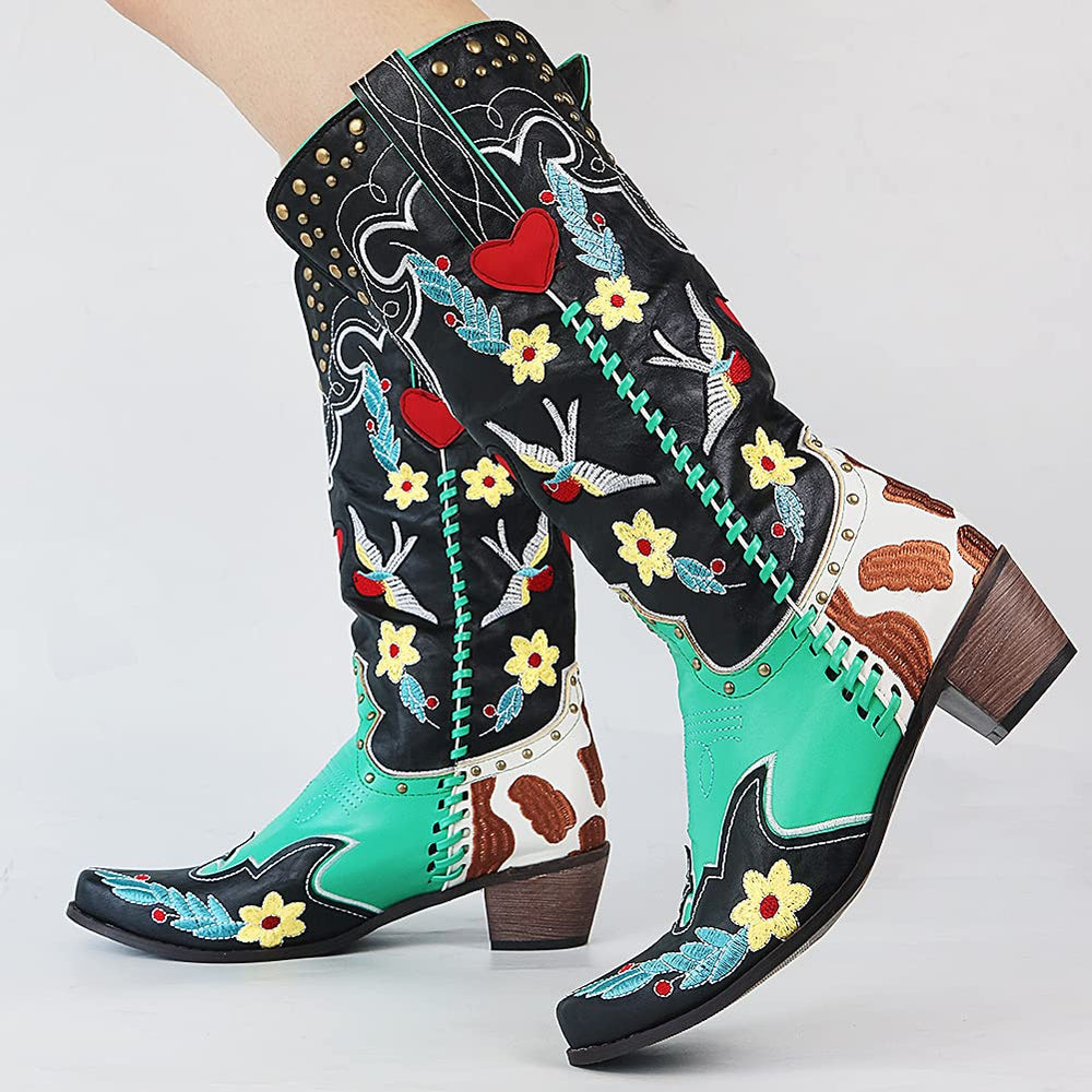 Stilvolle Damen Westernstiefel Carmen aus hochwertigem Material, ideal für Freizeit & Festivals.