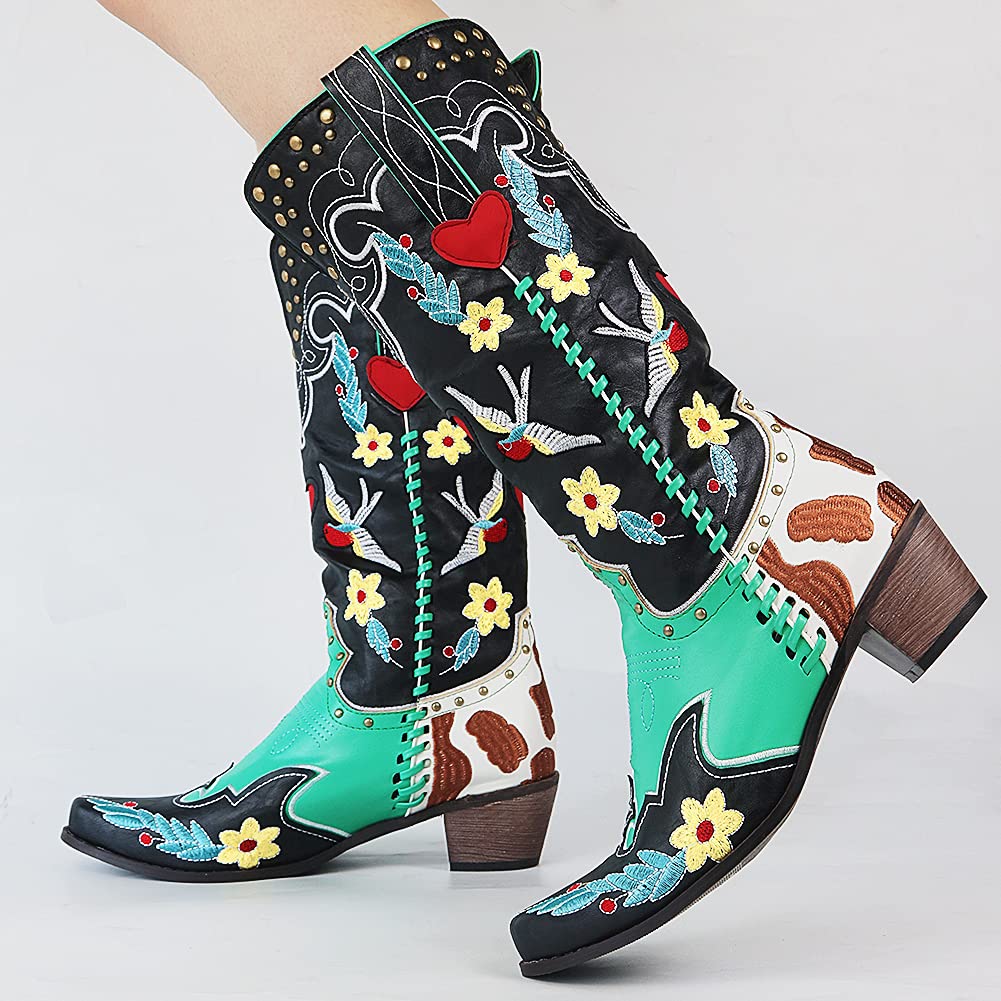 Stilvolle Damen Westernstiefel Carmen aus hochwertigem Material, ideal für Freizeit & Festivals.