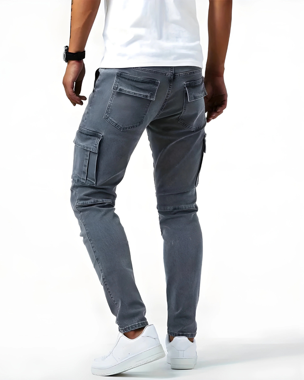 Lässige Herren Cargohose, ideal für Outdoor, Freizeit und bequeme Streetwear. Elastisch, modern und funktional.