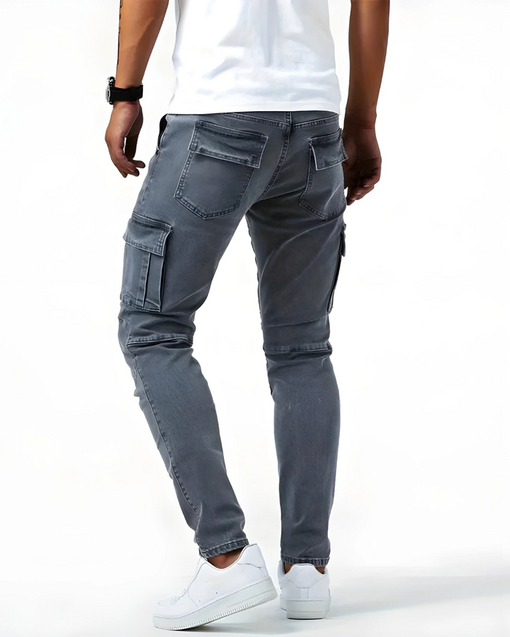 Lässige Herren Cargohose, ideal für Outdoor, Freizeit und bequeme Streetwear. Elastisch, modern und funktional.