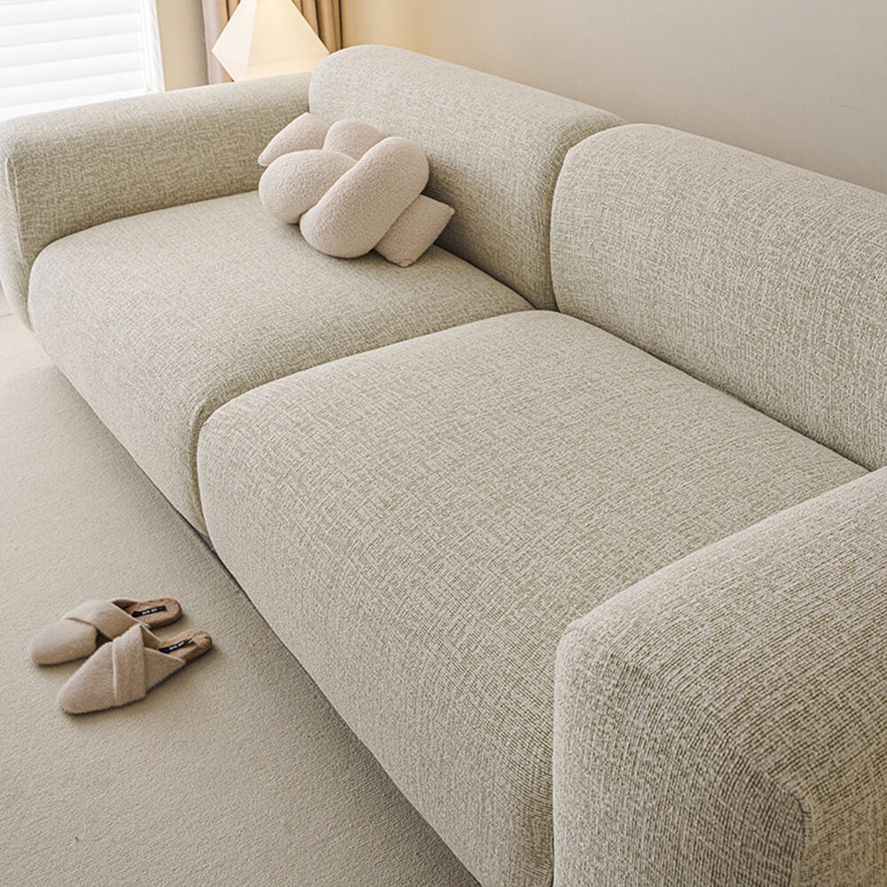 Antikratz Chenille Schonbezug für Sofa, haustierfreundlich und elastisch, schützt Möbel effektiv vor Krallen.