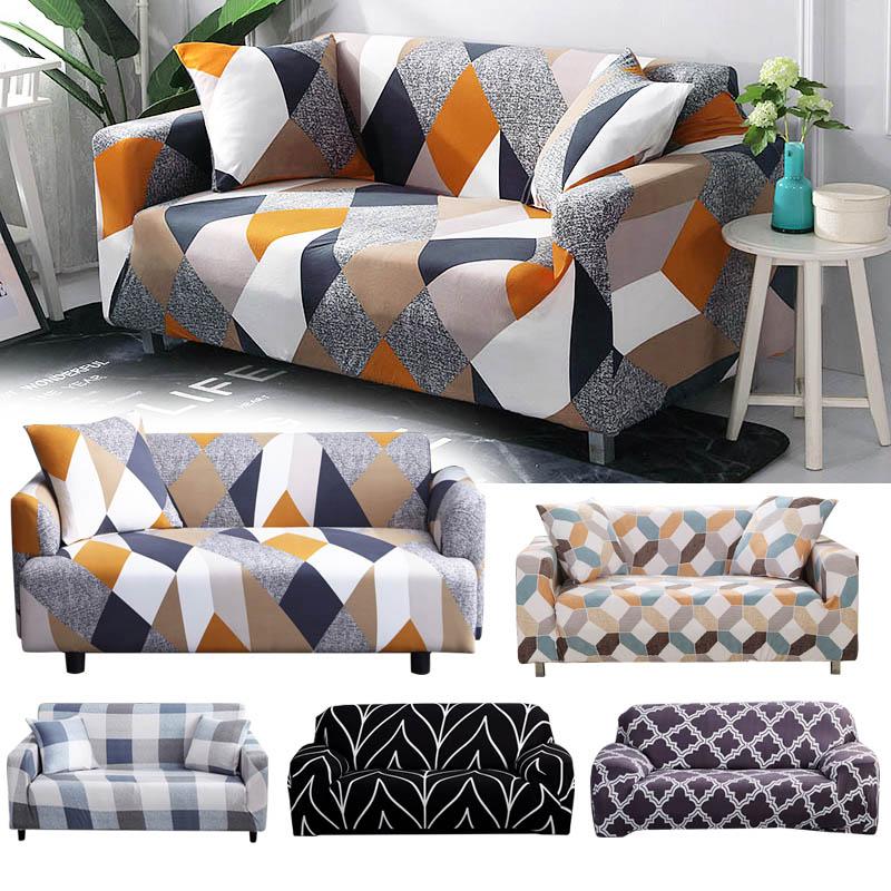 Elastischer Sofabezug aus Stretch-Stoff für perfekten Sofa Schutz im Wohnzimmer.