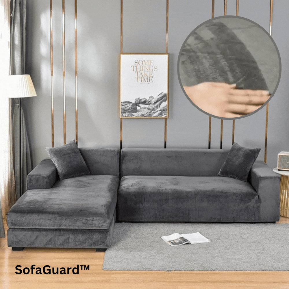 Universeller Stretch-Sofabezug beige, waschbar & pflegeleicht, idealer Möbelschutz für Familien.