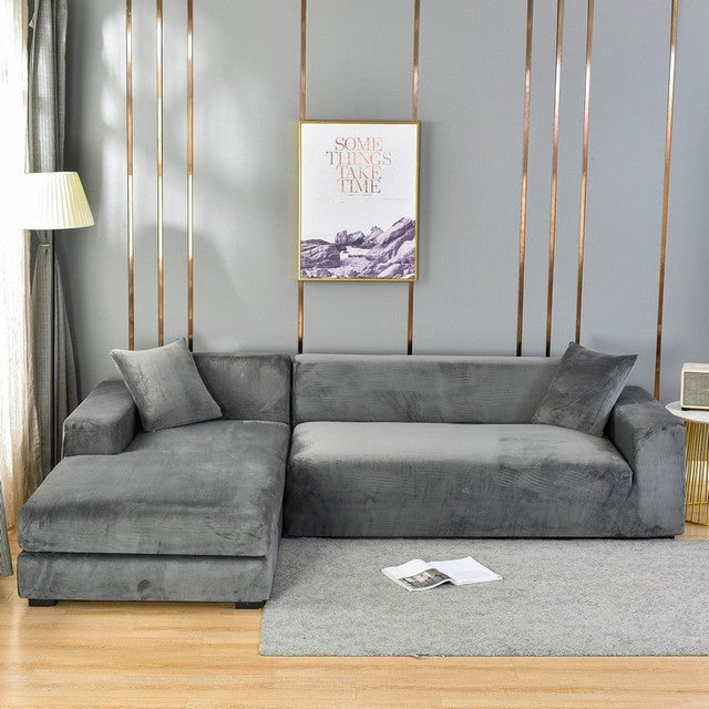 Elastischer Couchbezug für Wohnzimmer, strapazierfähig & waschbar, bietet kompletten Schutz.