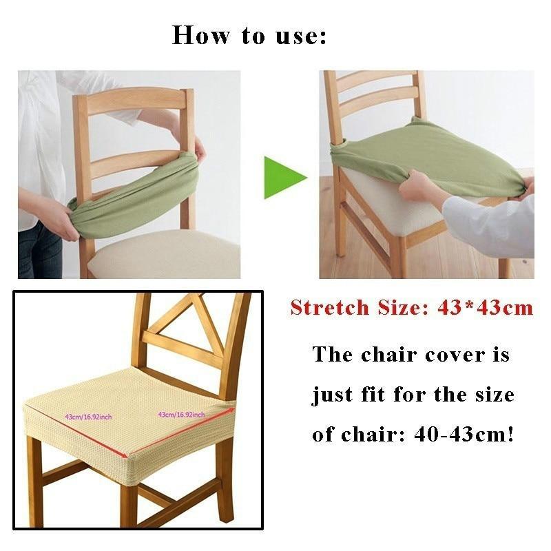 Esszimmerstühle mit eleganten, elastischen Stuhlbezügen. Schützen Möbel und erneuern das Wohnzimmer.