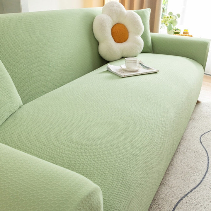 Strapazierfähiger Stretchbezug für Sofa, kratzfest, wasserabweisend und elastisch.