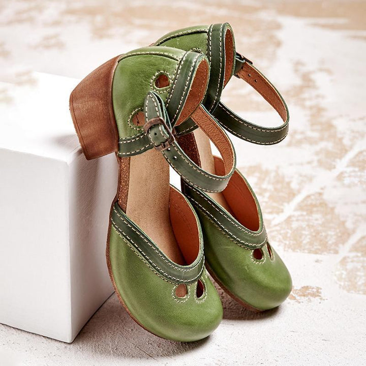 Vielseitige Damen Sophia Blocksandalen: offene Riemchensandalen für bequeme und elegante Sommer-Freizeit-Mode.