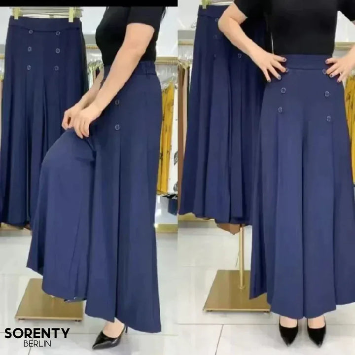 Vielseitige weite Damenhose, ein Must-have für jede Garderobe. Kombiniert Komfort mit modernem Stil.