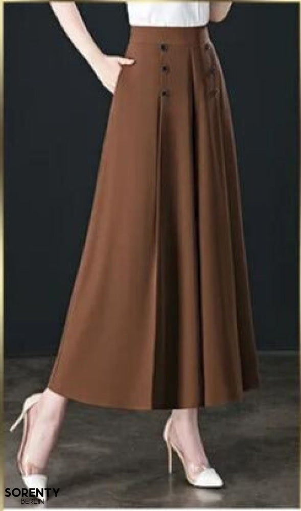 Hochwertige weite Damenhose, atmungsaktiv und elegant, ideal für Frühling und Sommer. Für Büro und Freizeit.