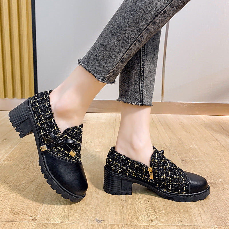 Elegante bunte Damenschuhe mit modischer Schleife und bequemem Komfortabsatz, ideal für Freizeit & Anlässe.