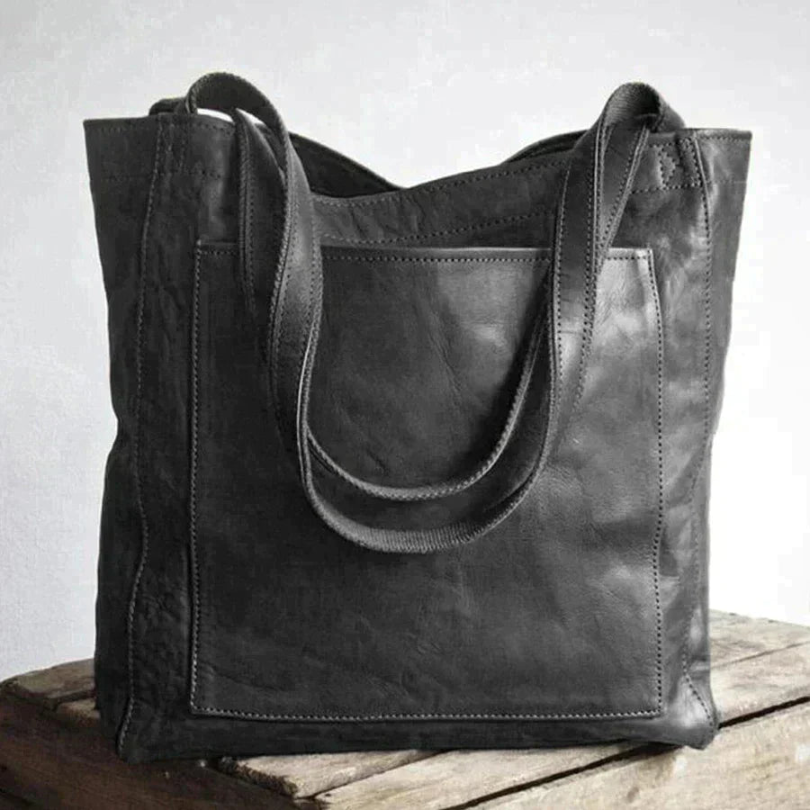 Elegante Damen Handtasche aus Kunstleder, geräumig & praktisch für Alltag und Büro. Verfügbar in Schwarz, Braun.
