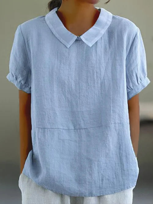 Perfekt geschnittene Damen Bluse mit Kragen, eine elegante Hemdbluse für jede Frau.