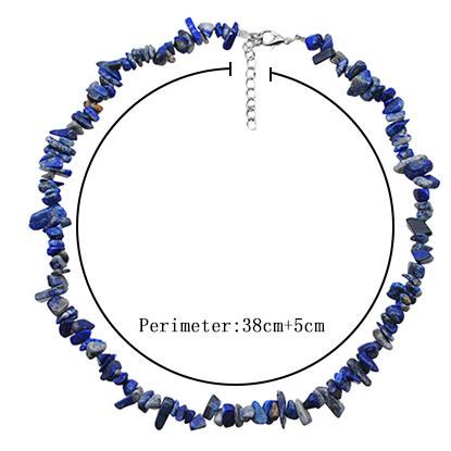 Feminine Damen-Halskette, polierte Natursteine wie Aventurin & Amethyst; Geschenk.