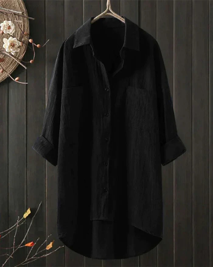 Modische Damenbluse mit Langarm, bequem & vielseitig. Ein klassisches Oberteil für stilvolle Looks.