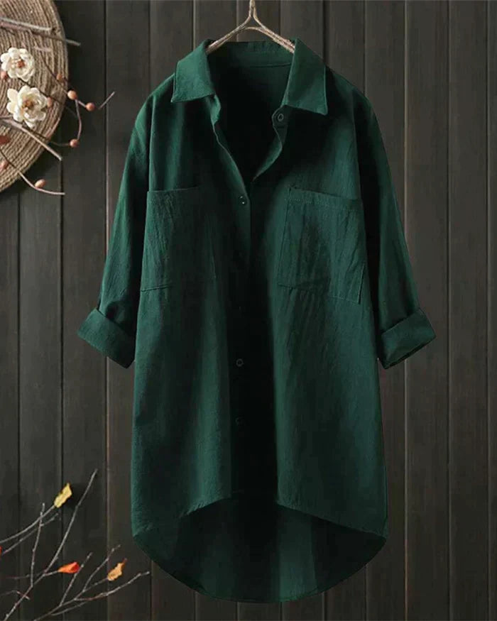 Vielseitige elegante Damenbluse mit Langarm. Ein bequemes & modisches Oberteil für diverse Gelegenheiten.
