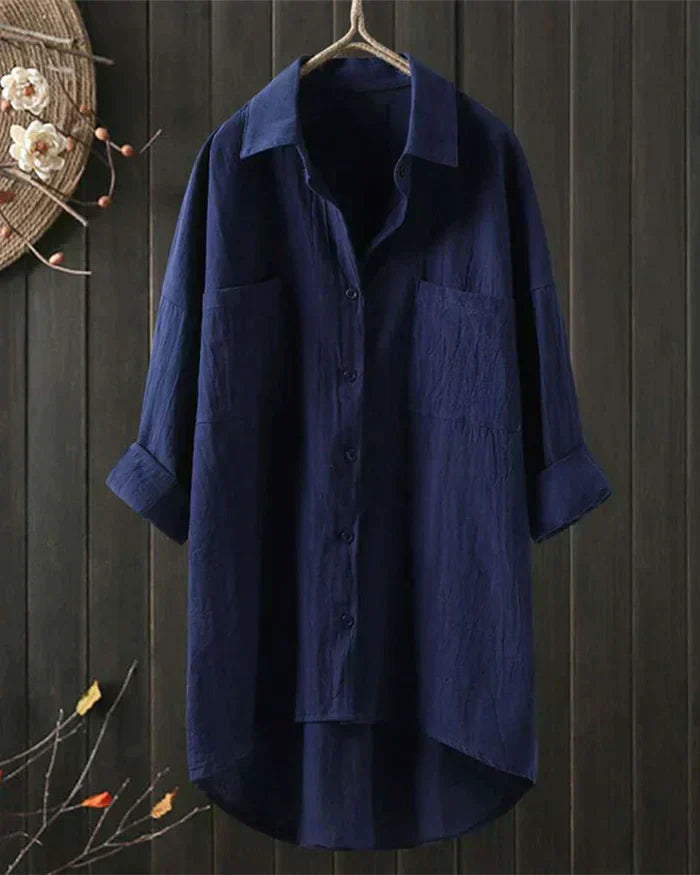 Stilvolle Damen Langarm Bluse, elegant geschnitten. Bequemes & klassisches Oberteil für modische Outfits.
