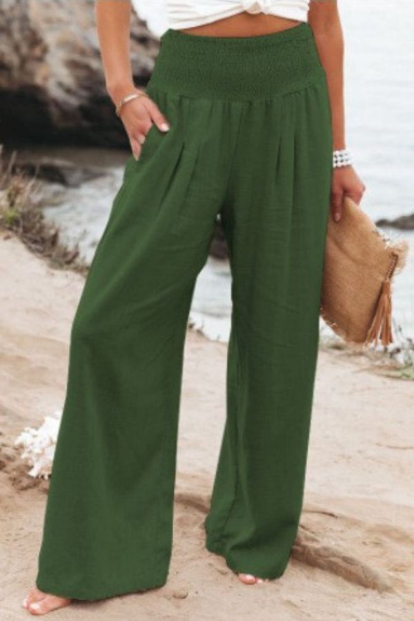 Stylische Damen-Palazzohose, viele Farben, auch große Größen. Perfekt für einen eleganten & bequemen Look.