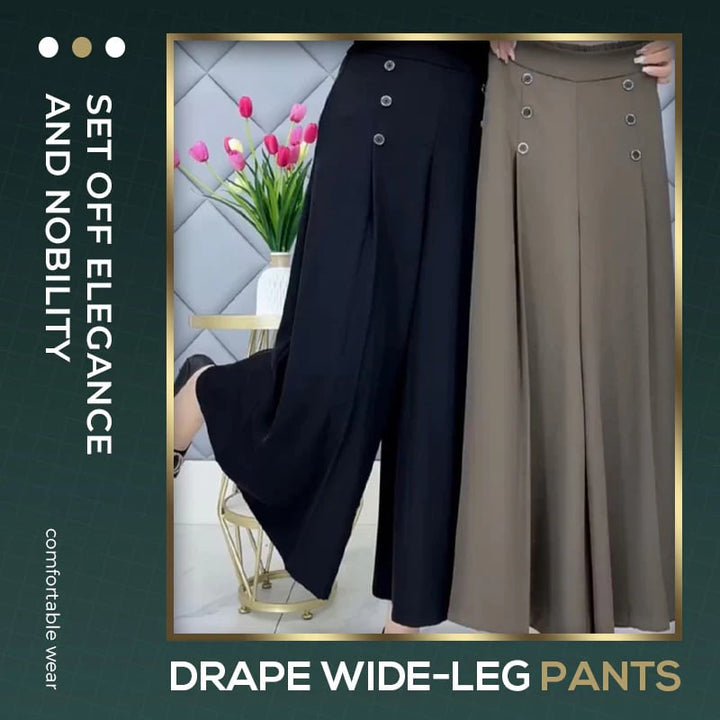 Modische Damen Plissee Hose. Leichte, luftige Sommerhose, ideal für warme Tage, Büro & Abendveranstaltungen.