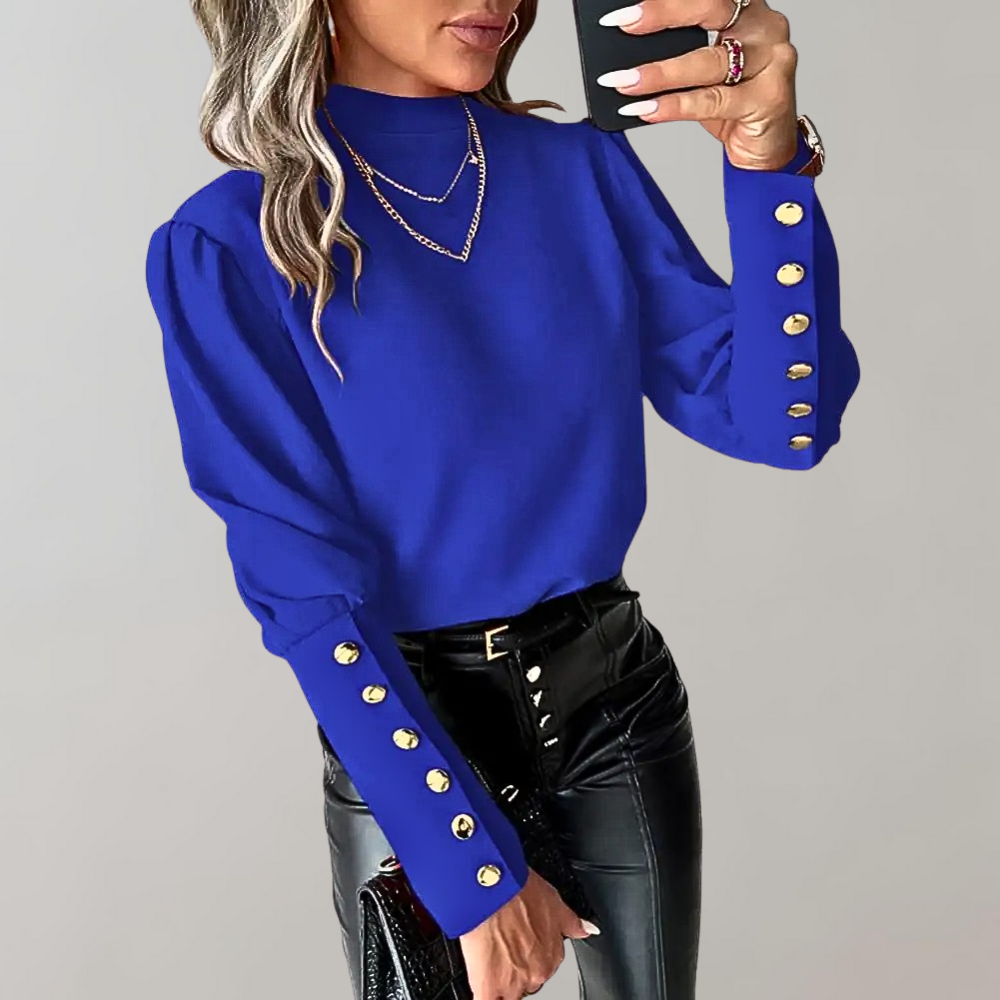 Modische Damenbluse Clara mit feiner Spitze. Ideal als Business Bluse oder schickes Freizeit Oberteil. Frühlingsmode.