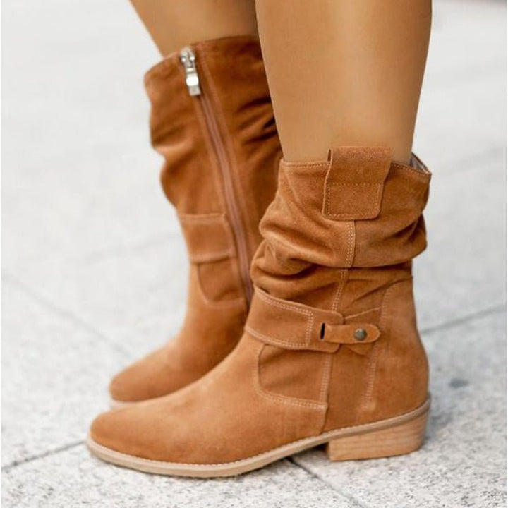 Modische Damen Stiefeletten, knöchelhoch, mit Fußgewölbestütze. Bequeme Herbst & Winterstiefel für Damenmode.