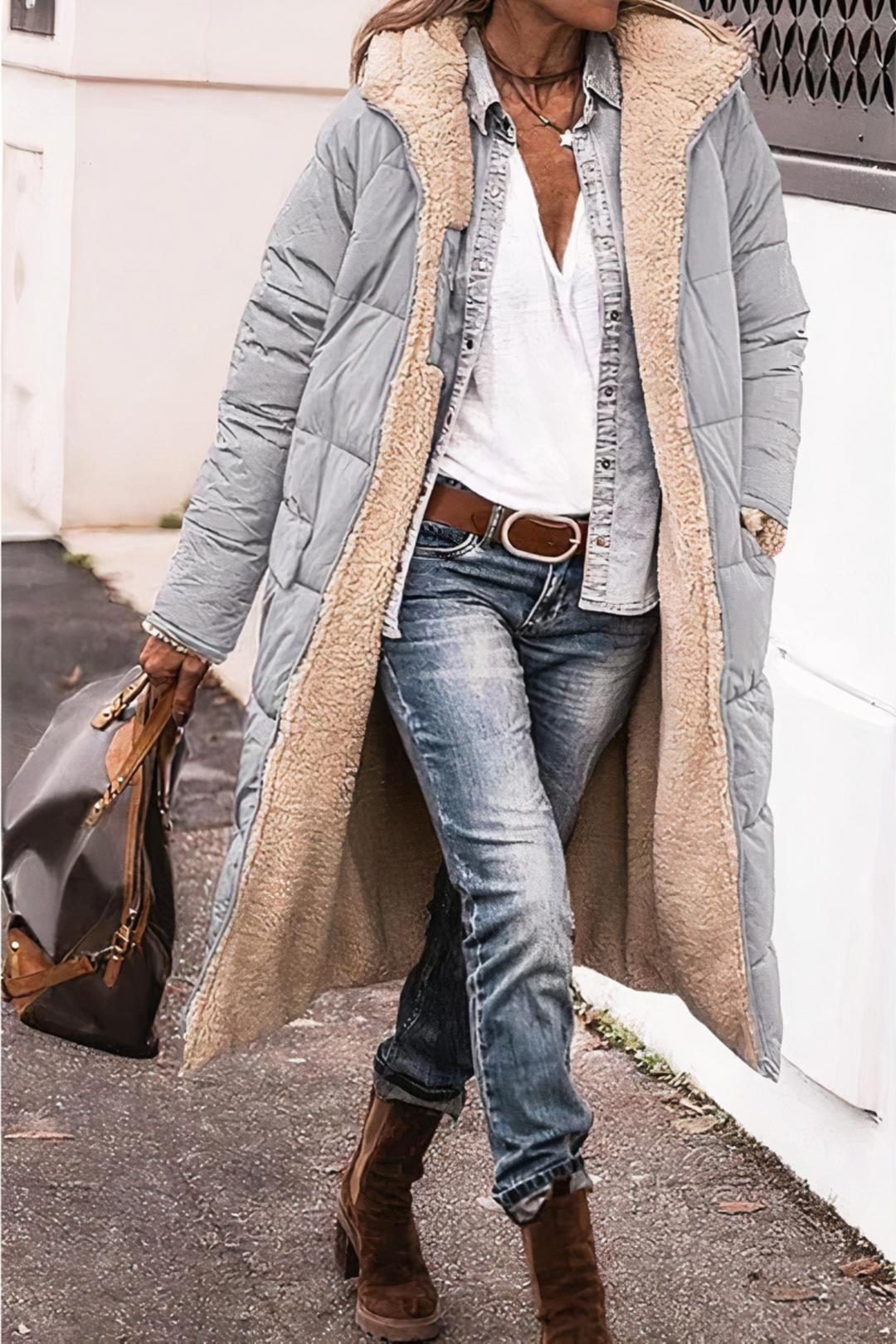 Damen Winterparka Nova, gewendet, zeigt zweite Farbe. Eine warme Outdoorjacke für jeden Tag.