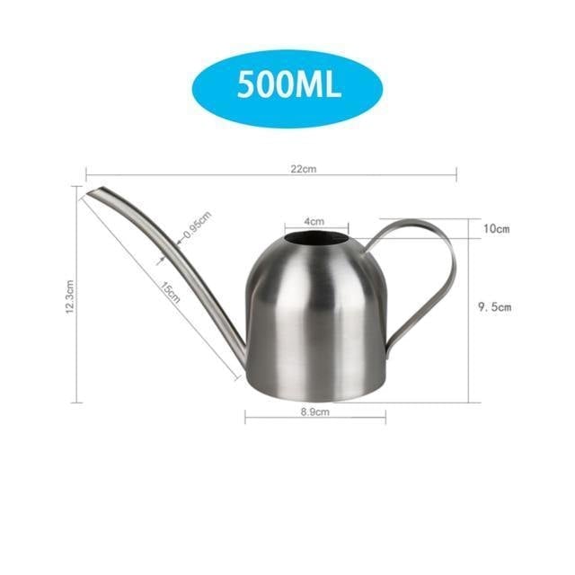 Langlebige Gießkanne mit flexiblem Ausguss, 500ml, präzise Bewässerung für Balkon- & Gartenpflanzen.