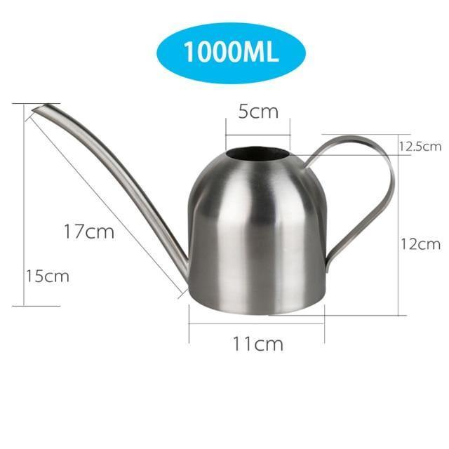 Stylische Gießkanne, 500ml, mit flexiblem Ausguss für gezielte Bewässerung von Zimmer- und Balkonpflanzen.