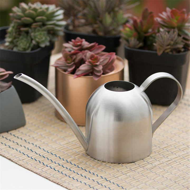 Präzisions-Gießkanne 500ml, eleganter Look, flexibler Ausguss für feine Gartenarbeit und Pflanzenpflege.