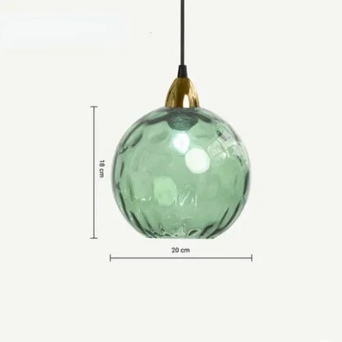 Hängeleuchte Kugel LED, energieeffiziente Glaslampe für Esszimmer und Küche.