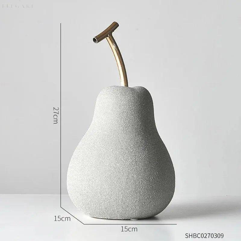 Naturdesign Apfel- & Birnen-Deko aus Harz, modern & elegant, ein Blickfang als Wohnaccessoire für Ihr Zuhause.