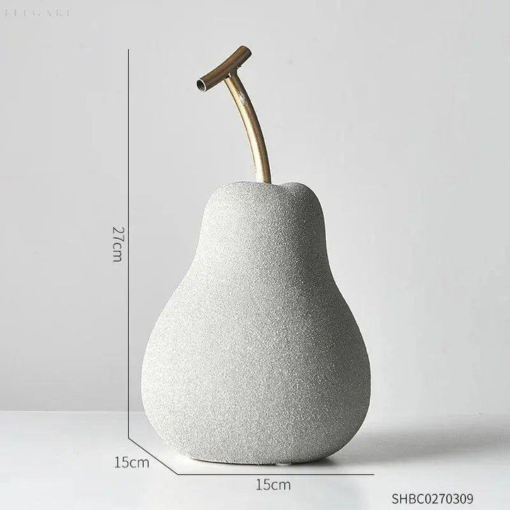 Naturdesign Apfel- & Birnen-Deko aus Harz, modern & elegant, ein Blickfang als Wohnaccessoire für Ihr Zuhause.