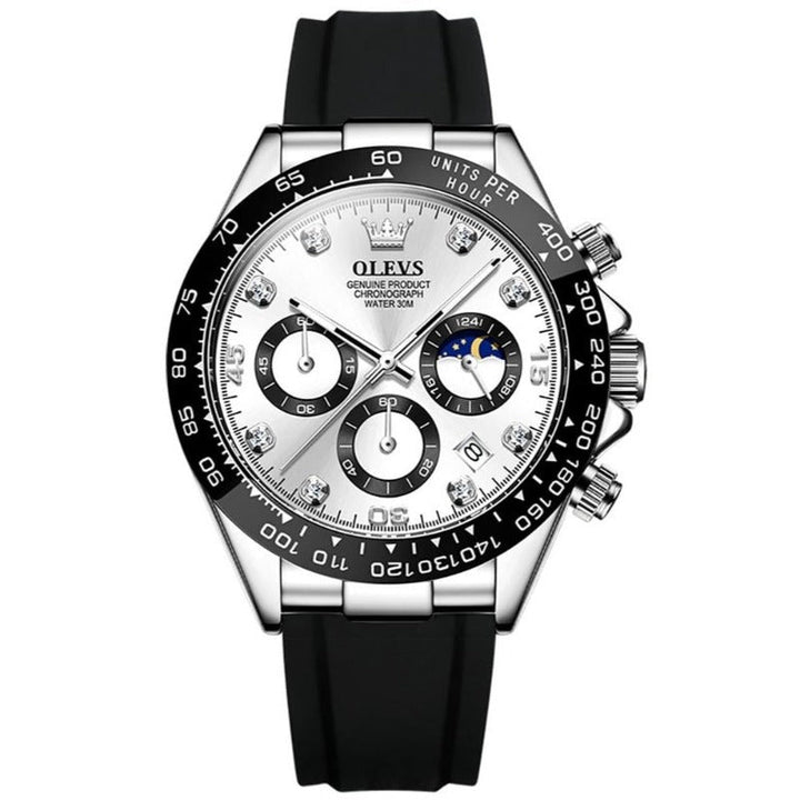 Herren-Armbanduhr, klassisch-elegant aus Edelstahl gefertigt, wasserdichte Quarzuhr.