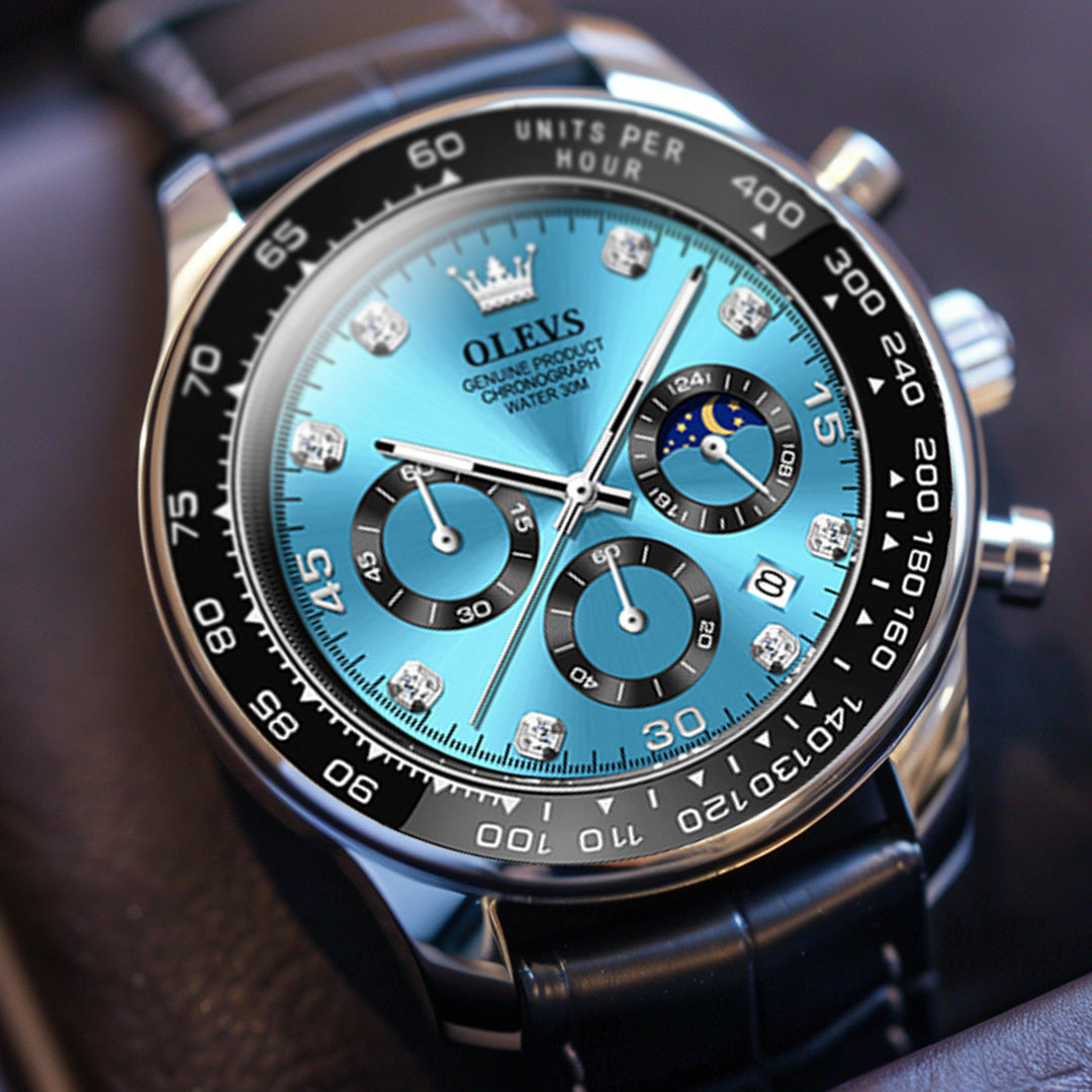 Klassische Herrenuhr, wasserdichte Armbanduhr aus hochwertigem Edelstahl, elegant und präzise.