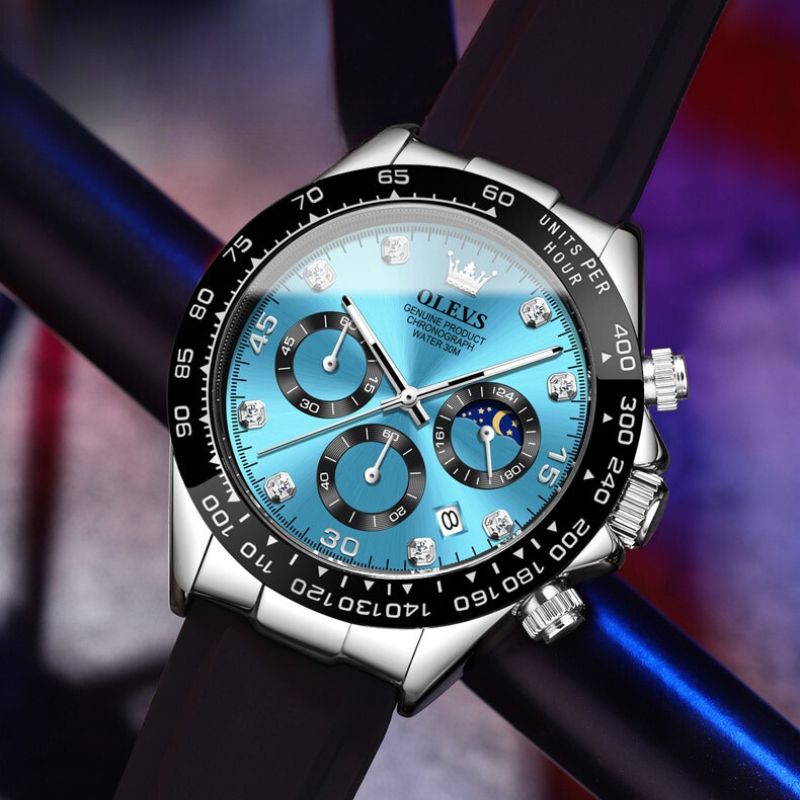 Edelstahl-Herrenuhr, elegante Quarzuhr mit klassischem Design, ideal als Business-Accessoire.