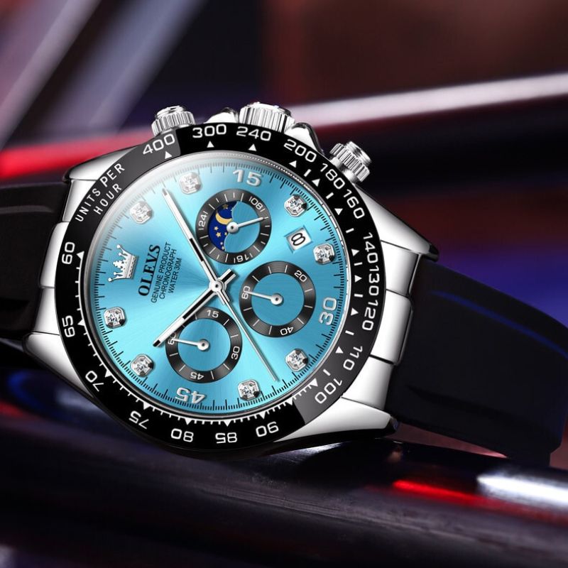 Elegante Business-Herrenuhr aus Edelstahl, klassische Armbanduhr mit Quarzwerk.