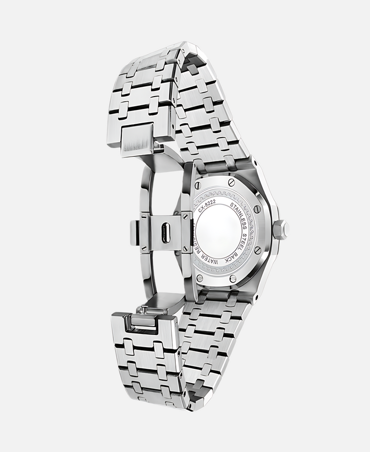 Business-Herrenuhr aus Edelstahl, zeitlos elegant und wasserdicht für den modernen Mann.