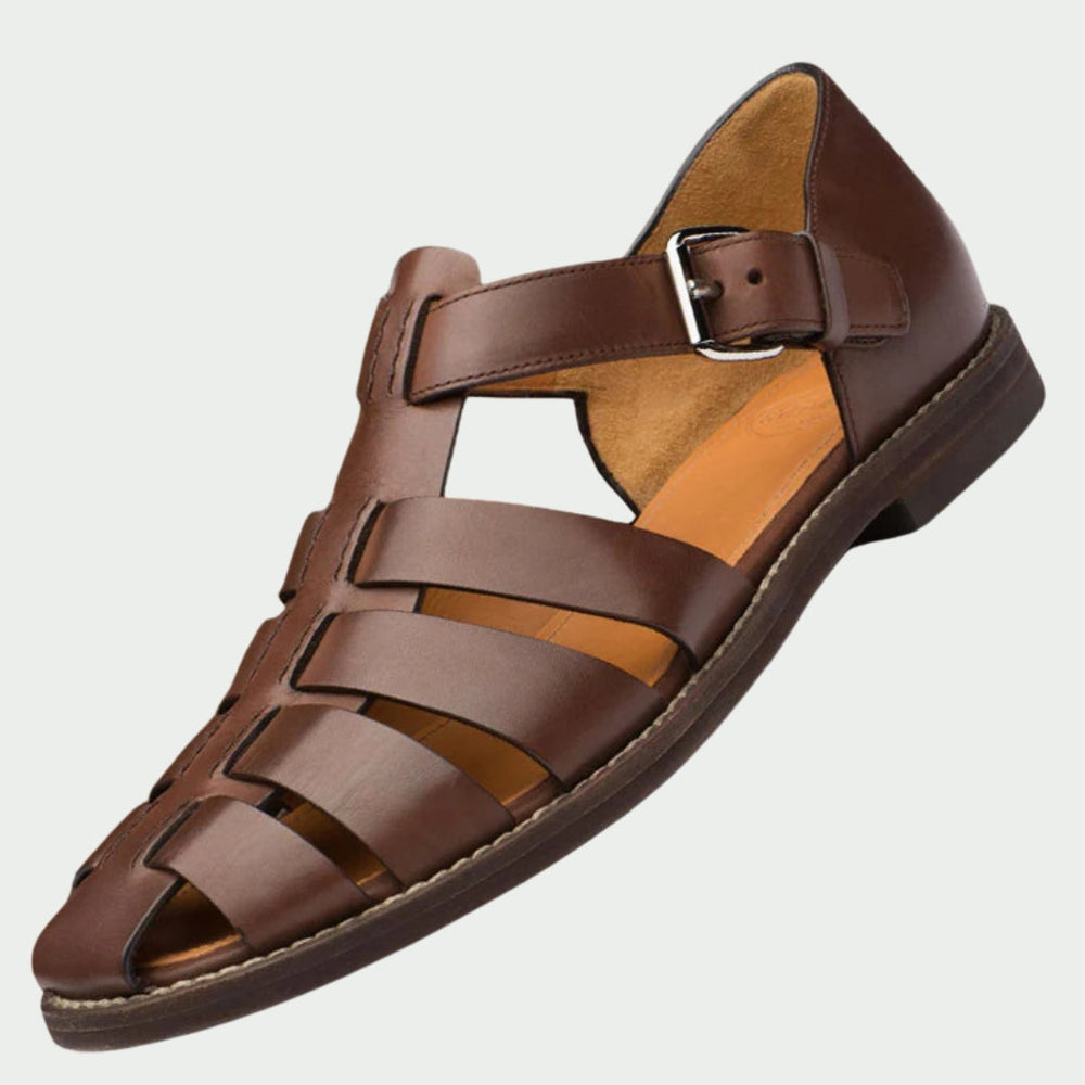 Bequeme Herren Sandalen für den Sommer, mit rutschfester Sohle und praktischem Klettverschluss. Modische Freizeitschuhe.