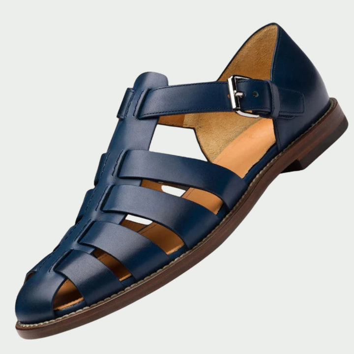 Modische Herren Sandalen mit bequemem Klettverschluss, ideal für elegante Sommerlooks und entspannte Freizeit.